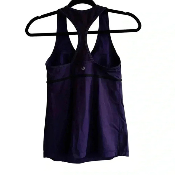 Lululemon Athletica Purple Commit Tank Top Stretch Athleisure Size 6 - Picture 7 of 9